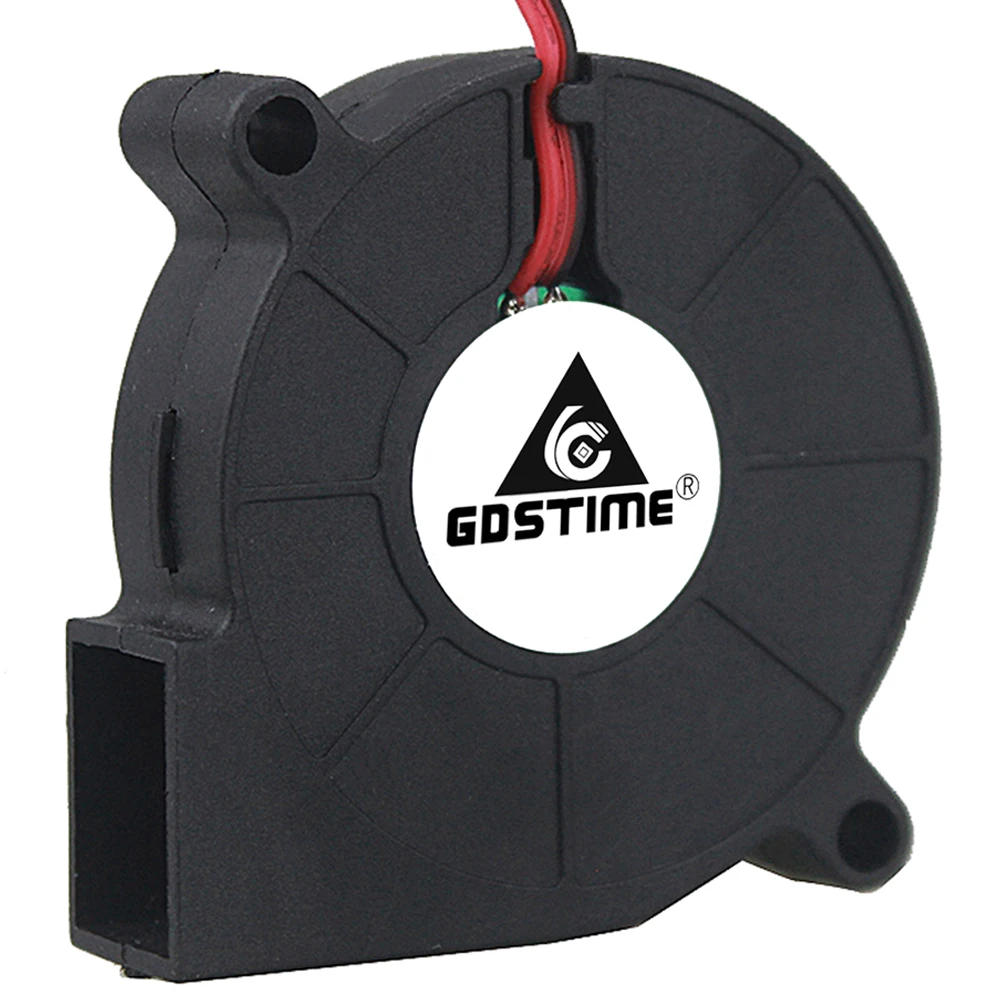 2 шт. Gdstime 5015 50 мм DC 24 в 12 В 5 В 2Pin шариковый/втулка подшипник бесщеточный охлаждения турбины вентилятор 50 мм x 15 мм Вентилятор Кулер