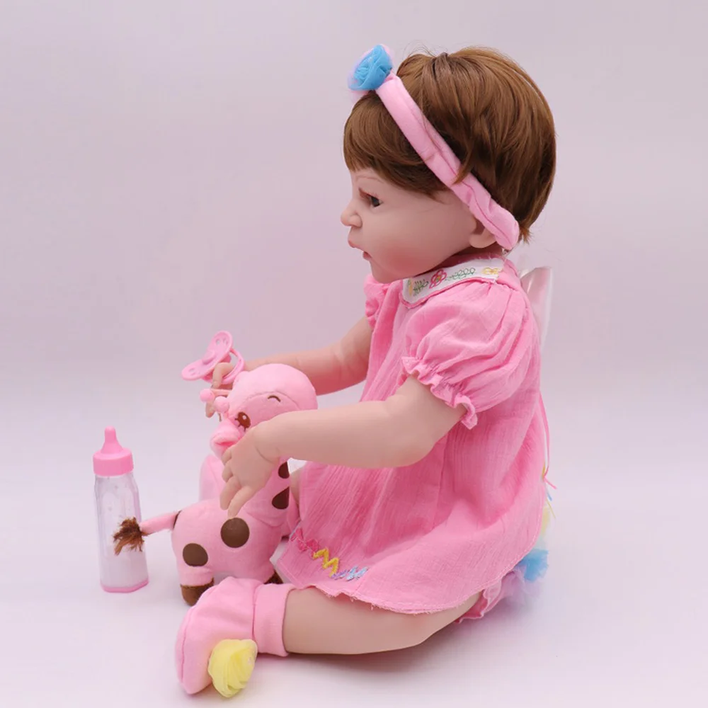 KAYDORA Reborn Baby Dolls розовые виниловые игрушки для ванной реалистичные новорожденных