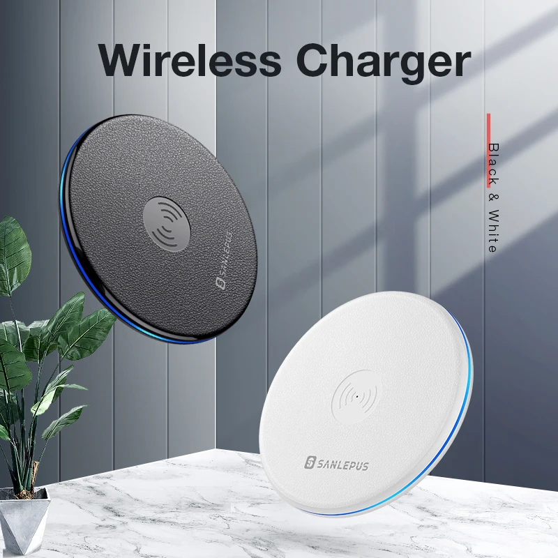 SANLEPUS Qi Wireless Charger Charging Induction USB for Apple iPhone 8 Plus/ X Samsung Galaxy S8/S8 Plus Note | Мобильные телефоны