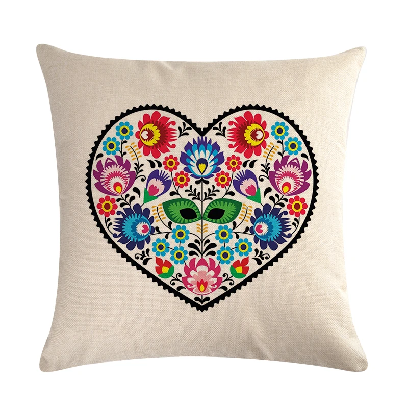 45x45 см разноцветный цветочный яркий Чехол для мягкой плюшевой подушки заднего