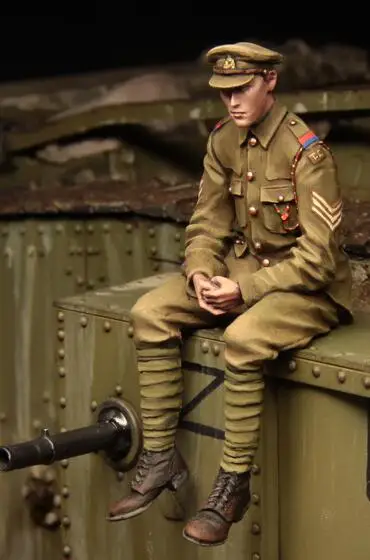 1/35 статуэтка в виде Первой мировой войны британский Танк солдат 5 шт./компл.(не включает в себя бак) модель Наборы