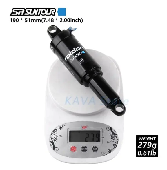 190x51mm SR SUNTOUR Передние амортизаторы 165/190/200 мм отскок Давление BMX горный велосипед MTB велосипеда ГОРНЫЕ XC пневматическая подвеска амортизатора блокировки - Цвет: 190x51mm