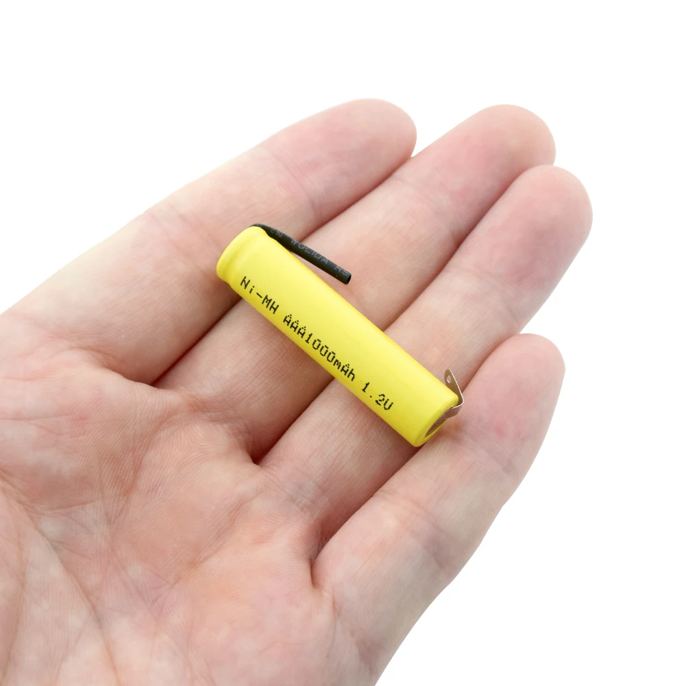 1,2 v AAA 3A NIMH 1000mah AAA аккумуляторная батарея aaa Ni-MH батареи аккумуляторная батарея с вкладками для игрушек бритва