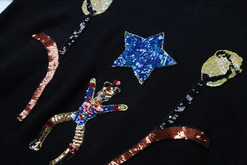 Новинка 2018 осенне-зимний женский свитер модный дизайнерский с цветком тюльпана и