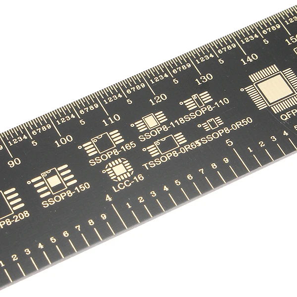 1 шт. 30 см Многофункциональный PCB линейка, измерительный инструмент резистор микросхема конденсатора IC диод поверхностного монтажа транзистор посылка электронный запасов