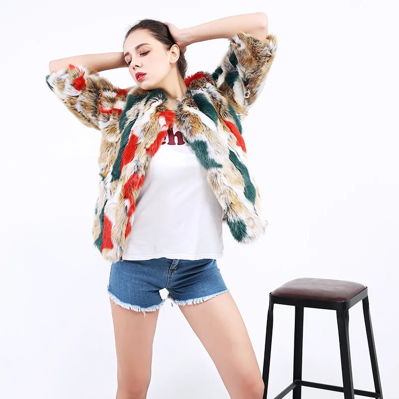 Новинка 2018 модное пальто с искусственным мехом зимняя женская Повседневная