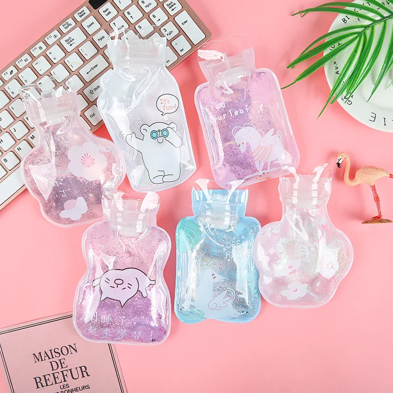 1 шт. Творческий зыбучие пески pp/PVC прозрачный горячий бутылка для воды в