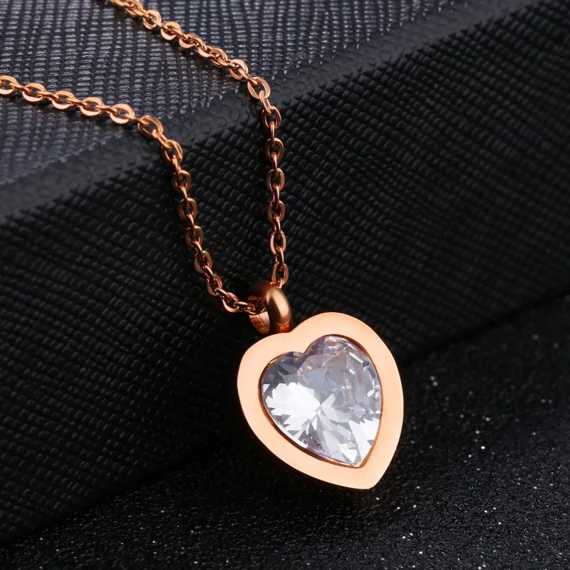 Blingbling ожерелье с кристаллами I Love You ожерелья кулоном для влюбленных сердце в