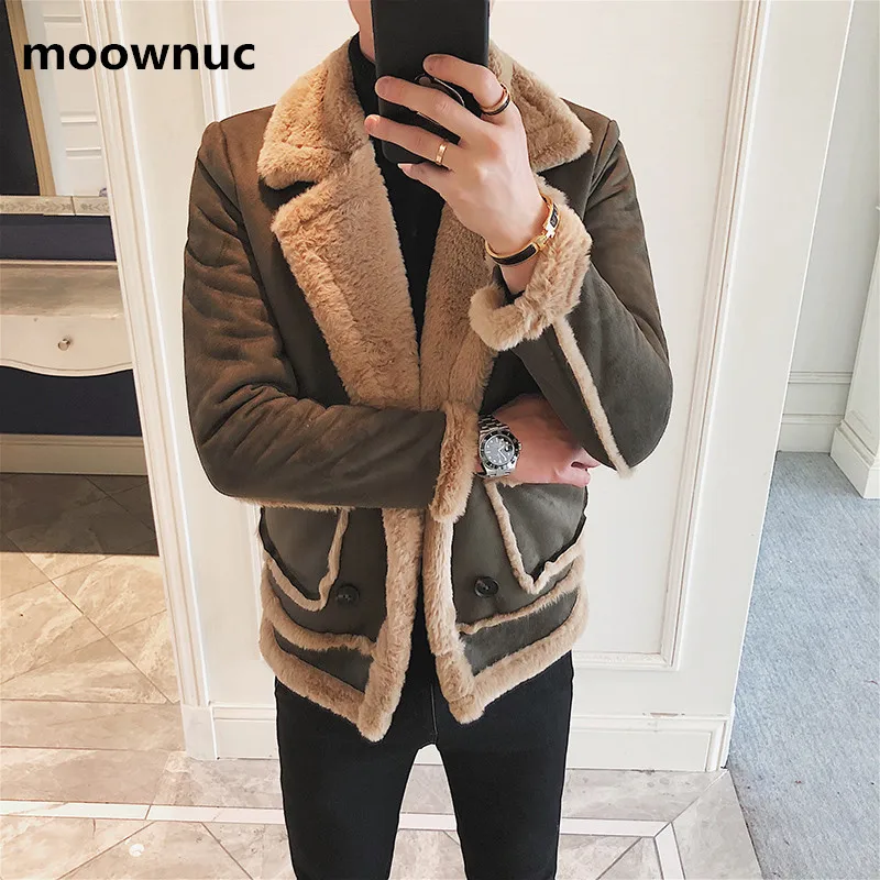 Новинка 2019 Мужская классическая Куртка утепленные пальто Мужское из меха