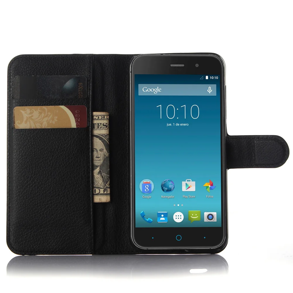 Роскошный Кошелек PU Кожаный Чехол Case Для ZTE Blade D6 V6 раскладной Телефон Задняя