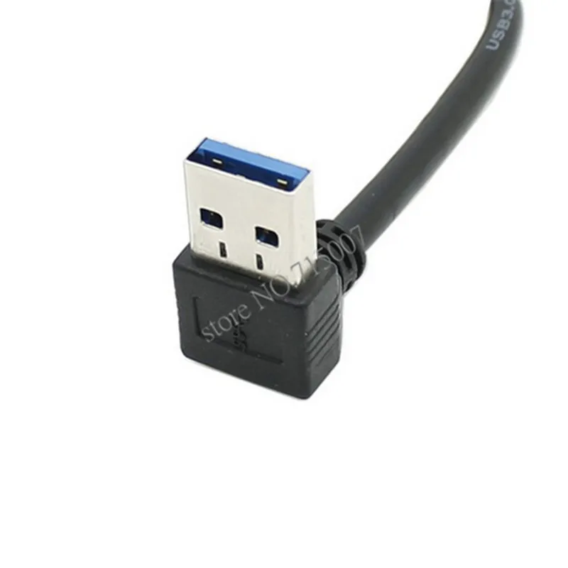 Вниз Угловой 90 градусов USB 3 0 к Micro 10Pin левый кабель 20 см для сотового телефона и