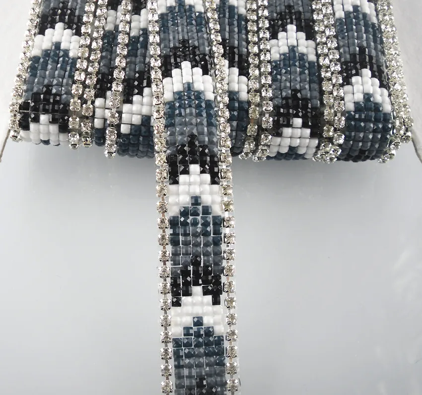 Hotfix/прозрачная стеклянная квадратная лента из стразов украшенная стразами и