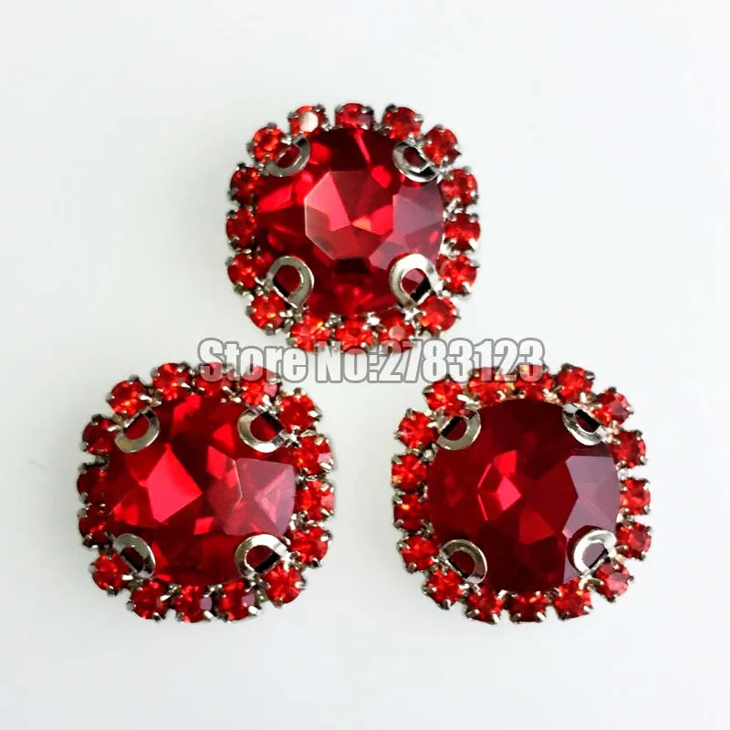 Бесплатная доставка Высокое качество 12 мм красная цепочка красные стразы