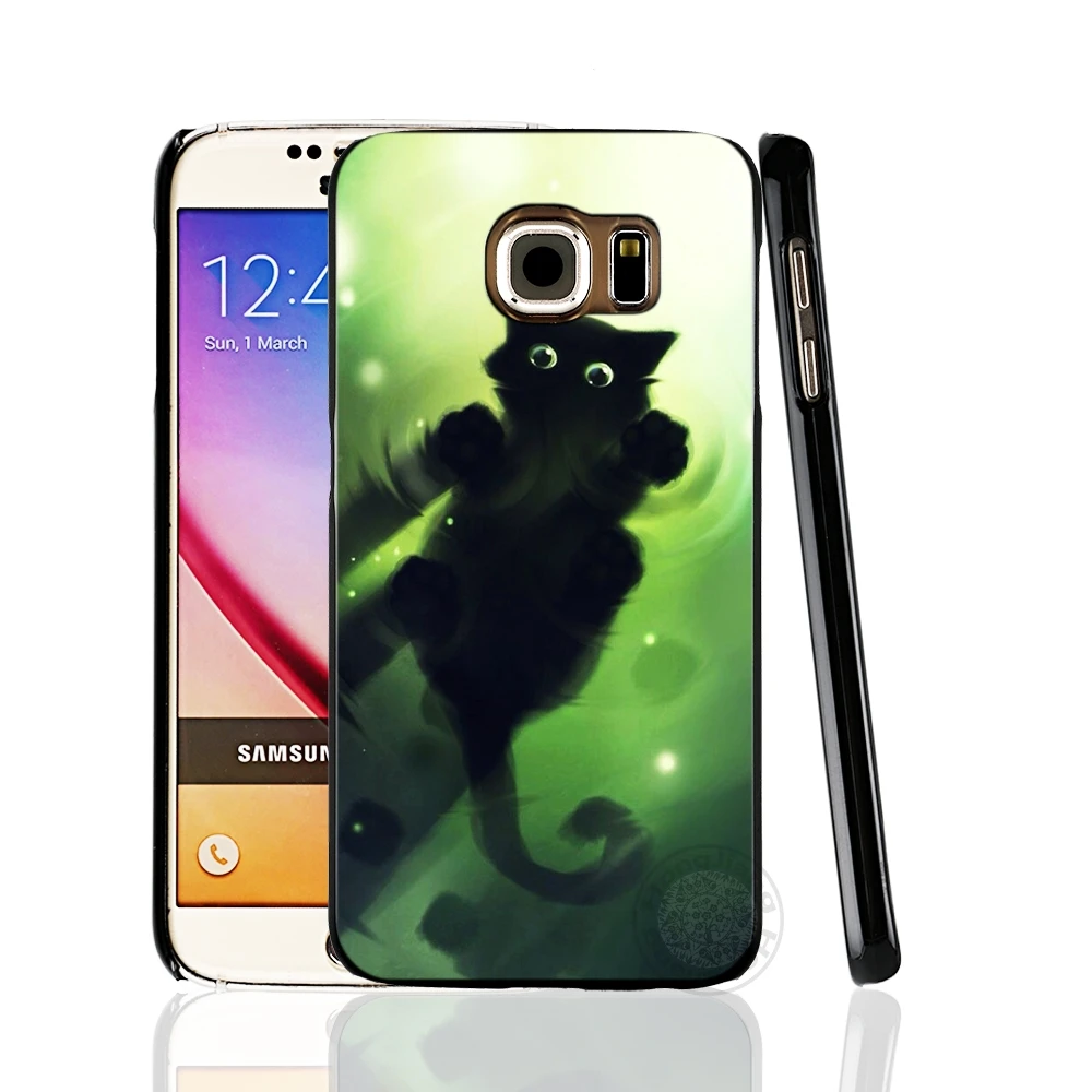 HAMEINUO Чехол для мобильного телефона с изображением кошки сидя на дороге Samsung Galaxy A3