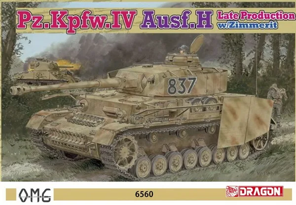 [Дракон] Dra 6560 1:35 Pz.Kpfw. Характеристическая вязкость полимера Ausf.H поздняя