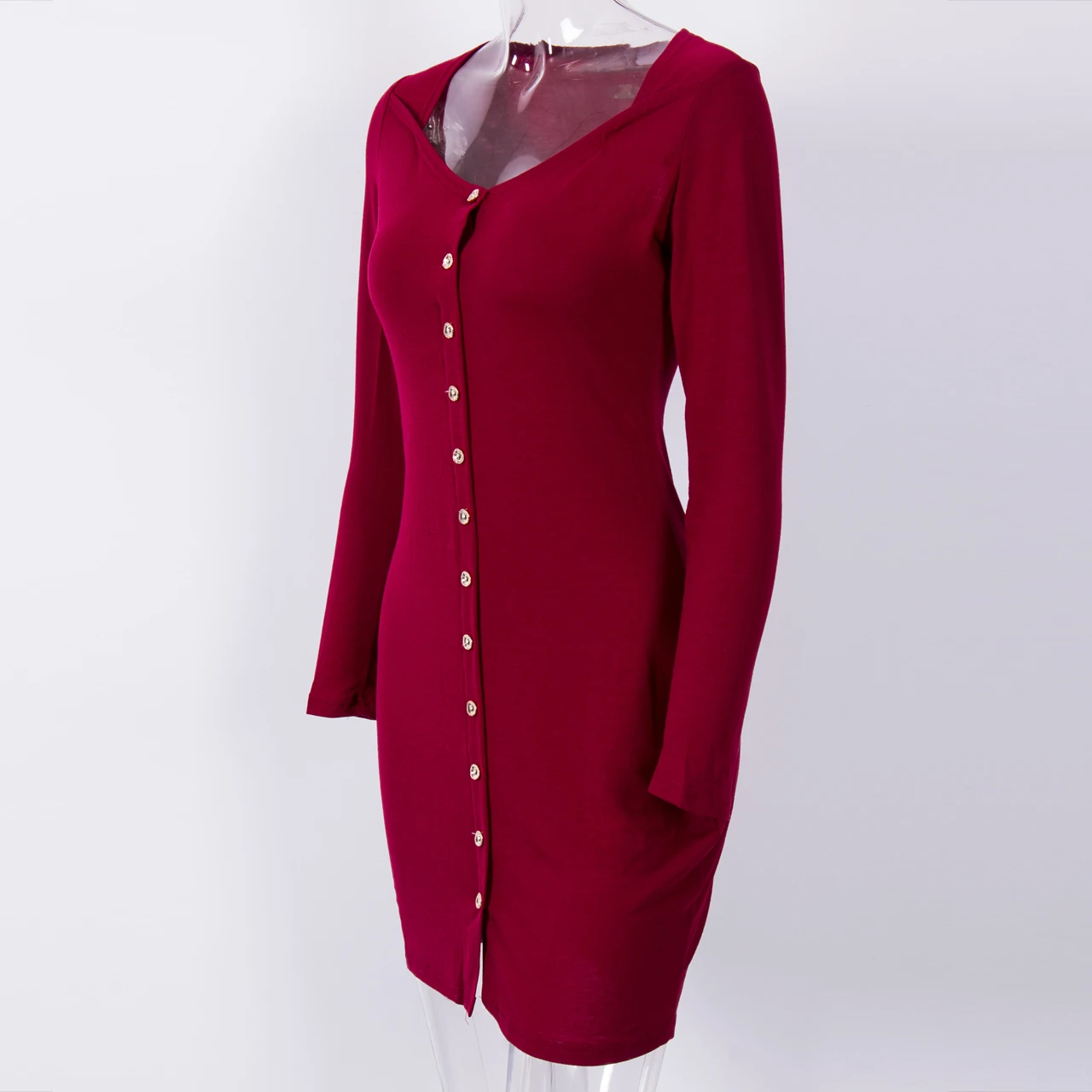 2019 модное женское платье сексуальное вязаное Vestido обтягивающее мини с длинным