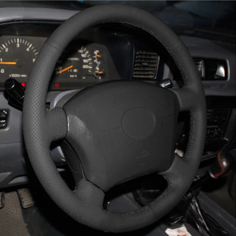 Кожаный чехол на руль для Toyota Land Cruiser Prado 120 Lexus LS400 1995 GX GX470 2004 2009|Чехлы руль| |