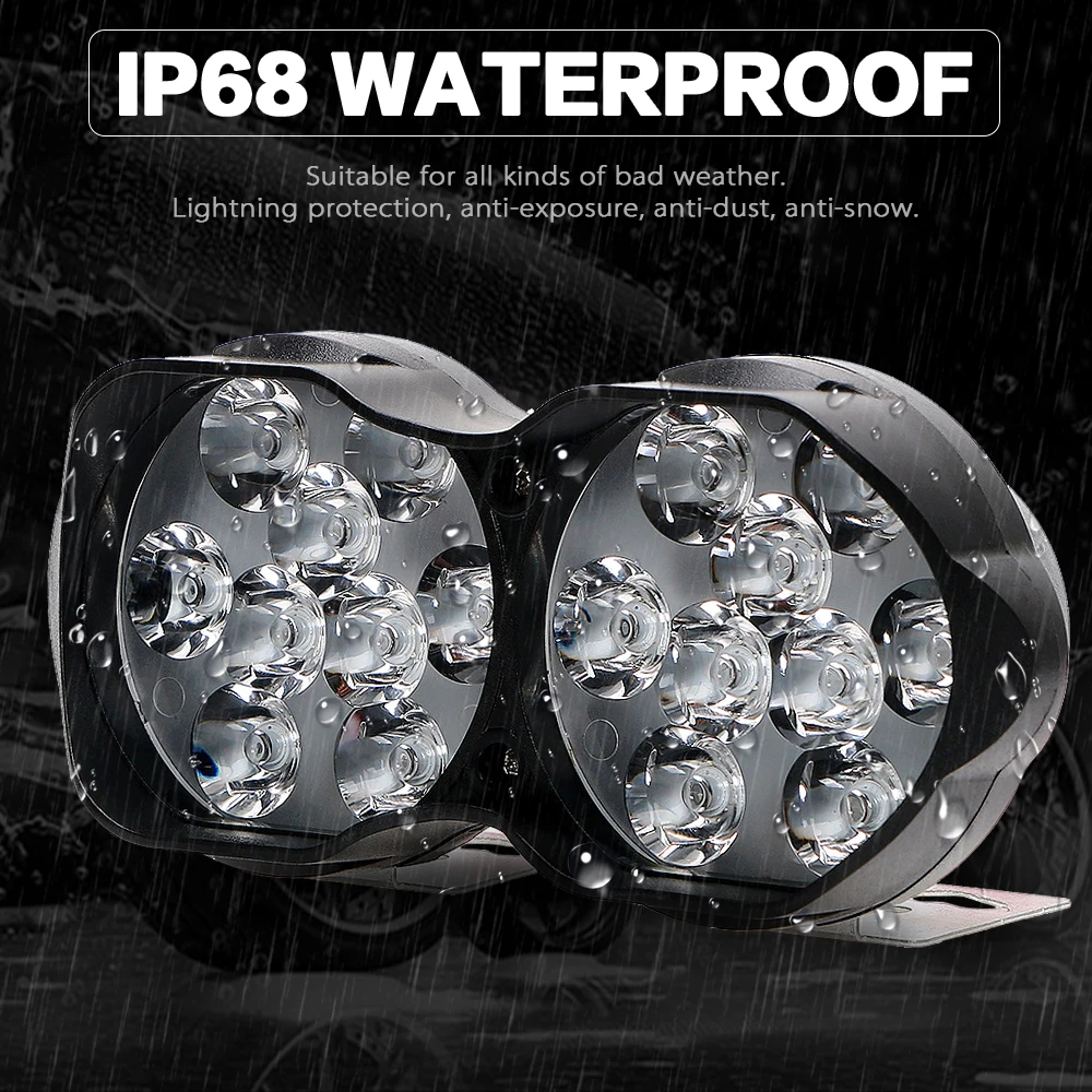 30 Вт Светодиодный рабочие фары 3000LM Автомобиль Мотоцикл велосипед