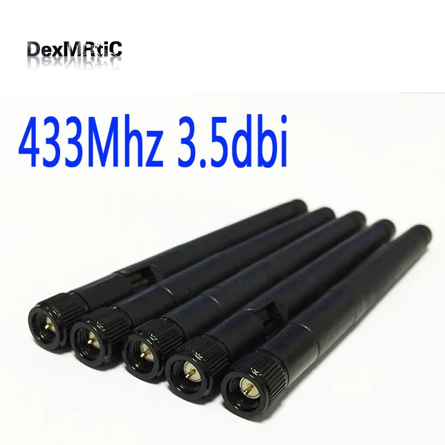 433 МГц Антенна 3.5dbi антенна с беспроводным модулем OMNI SMA Мужская Складная радио