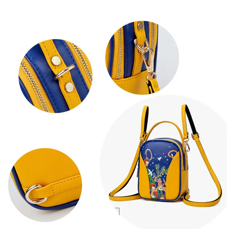 Рюкзак сумки для женщин Crossbody сумка женская 2018 Женская мультфильм печати один