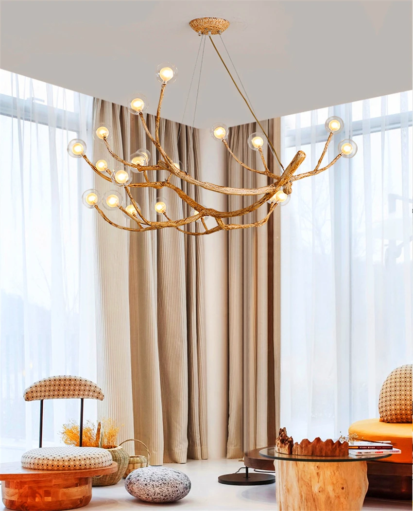 Tree branch chandelier Lighting Bar Restaurant Kitchen Dining room retro chandelier Industrial Loft Vintage Chandelier Lighting