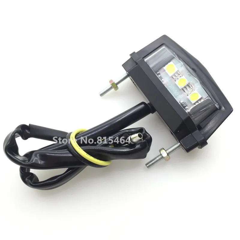 Yecnecty 1 шт. Универсальный мини светильник для номерного знака мотоцикла