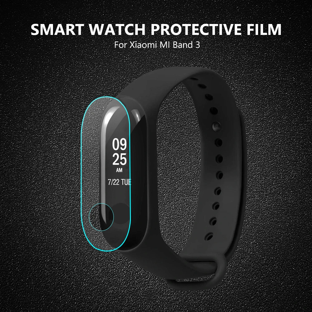 Анти Царапины нано ТПУ Защитная пленка Защита экрана для Xiaomi Mi Band 3 Смарт браслет