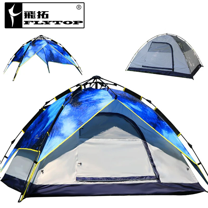 Палатка FLYTOP на 3 4 человек автоматическая для использования дома|tent family|automatic