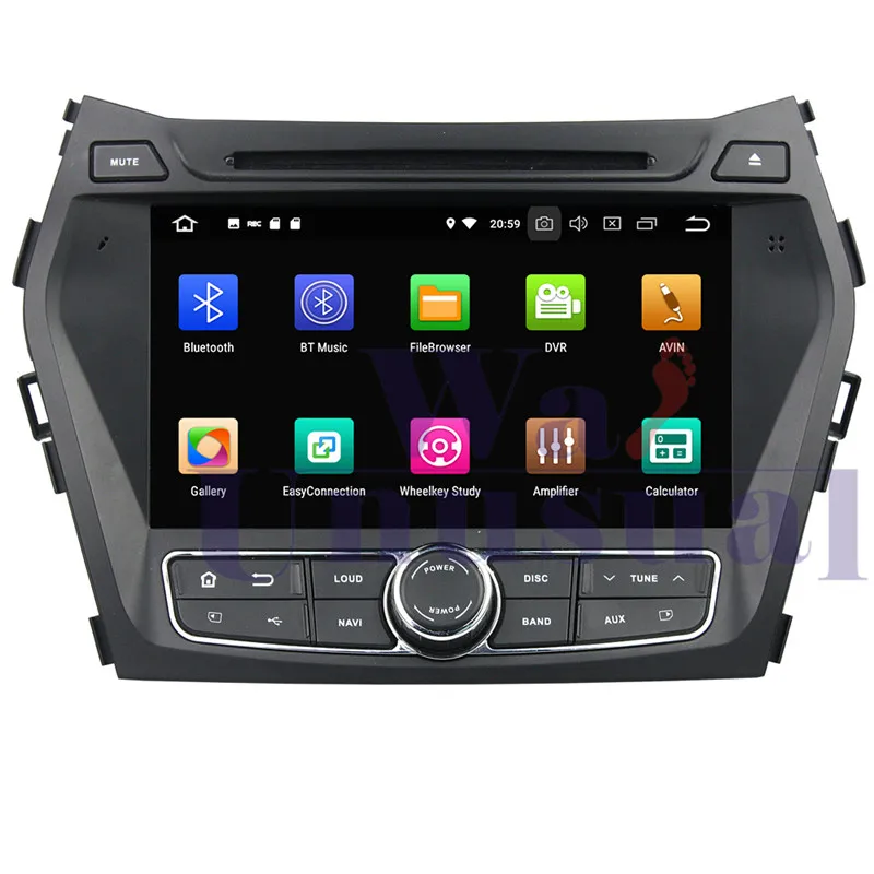 Wanuary Octa Core Android 9 0 автомобильный DVD Autovideo плеер для Hyundai IX45/Santa Fe 2013-2014 GPS навигация 2 Din