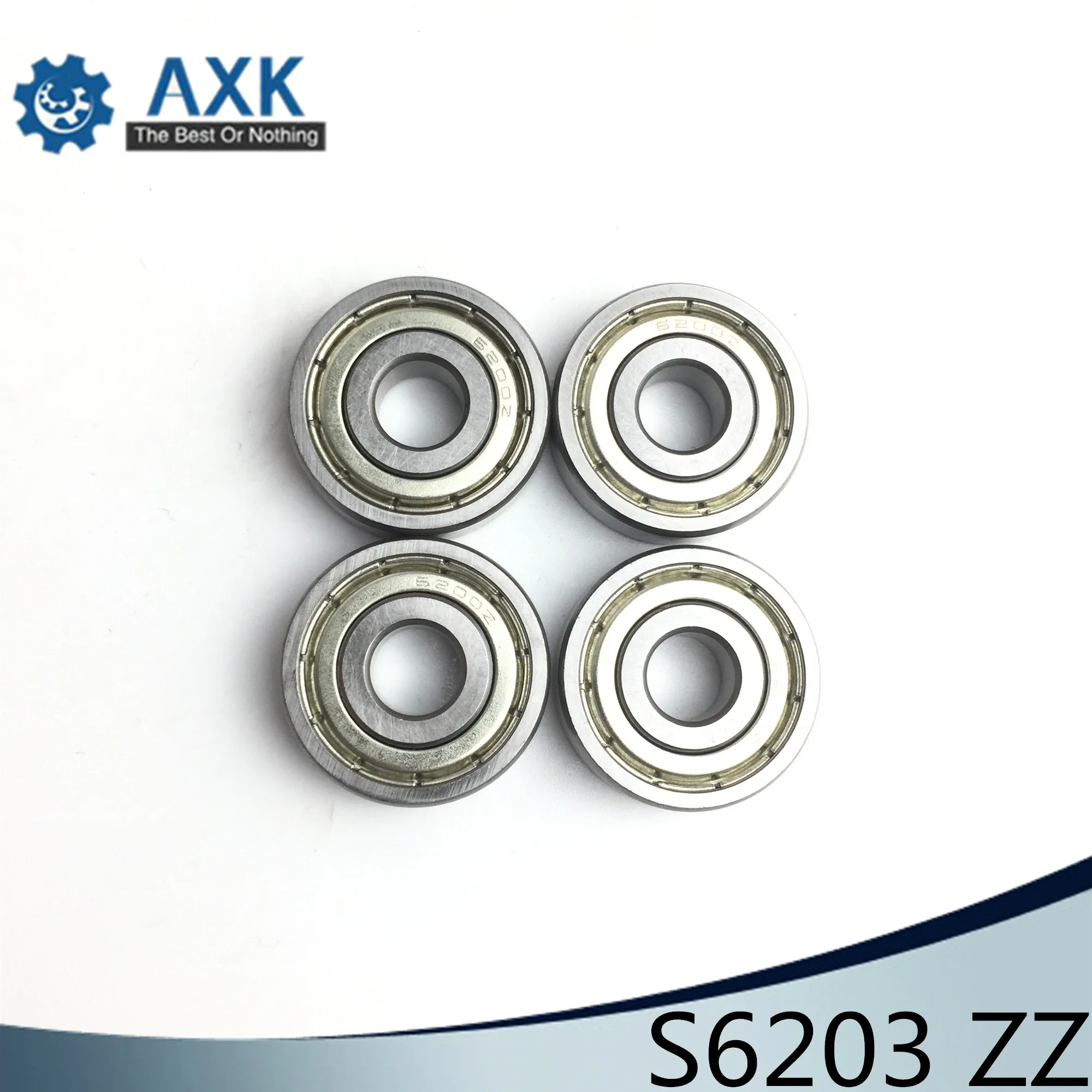 S6203ZZ подшипник 17*40*12 мм (10 шт.) ABEC 1 S6203 Z ZZ S 6203 440C Нержавеющая сталь S6203Z упорные