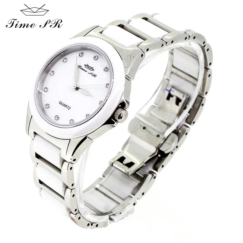 JIME PR часы женщины Простой кварцевые Водонепроницаемость элегантные для девушку