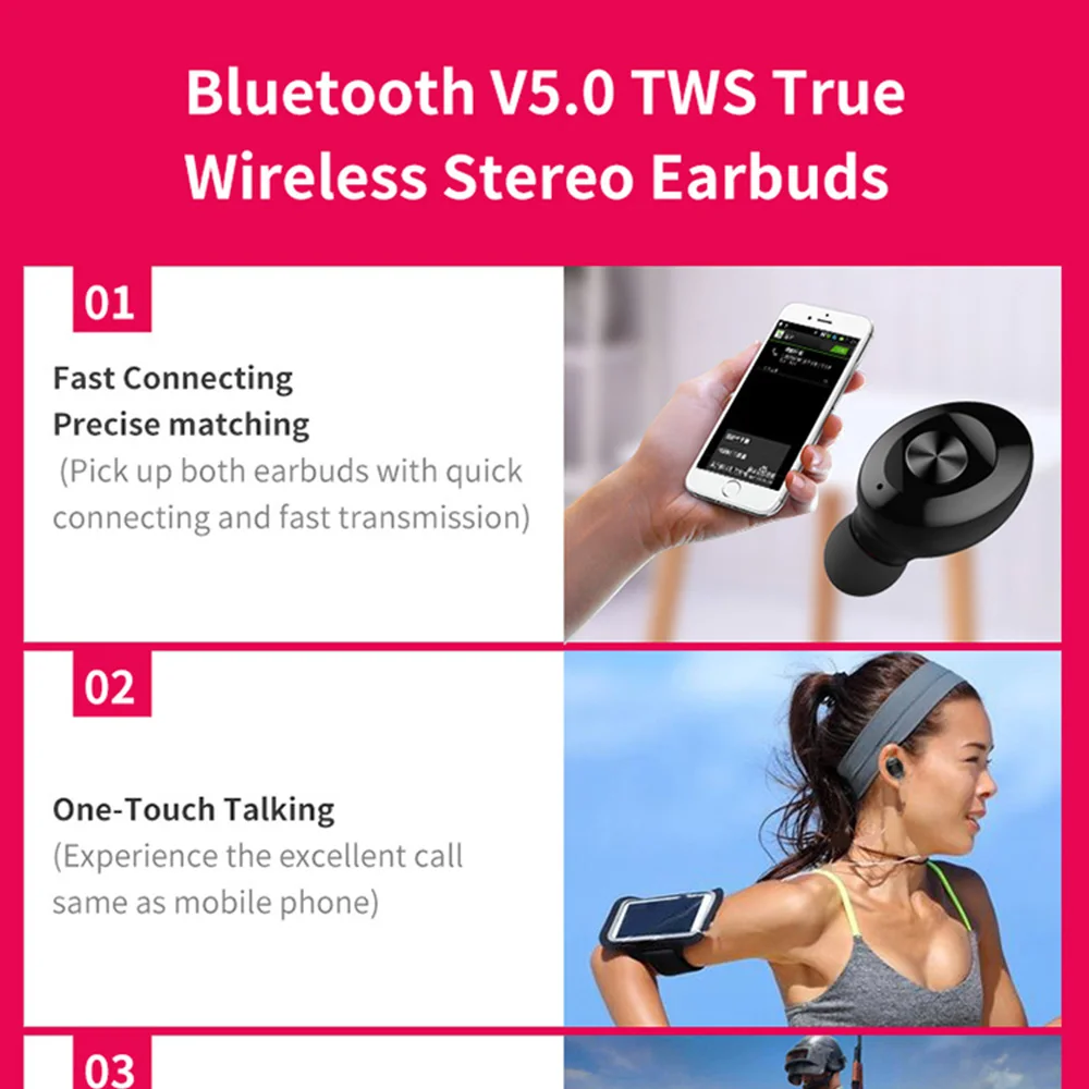TWS XG12 Наушники Беспроводные Bluetooth 5,0 шумоподавление HD стерео IPX5 Wterproof игровые гарнитуры с микрофоном для телефона Bluetooth