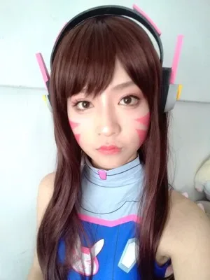 Игровая гарнитура D.va для костюмированной игры HANNA Song Pink DVA наушники Хэллоуина Partty