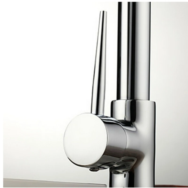 Uythner Chrome Finish Dual Spout Kitchen Sink Faucet Deck Mount Spring Mixer Tap Hot and Cold Water tap | Обустройство дома