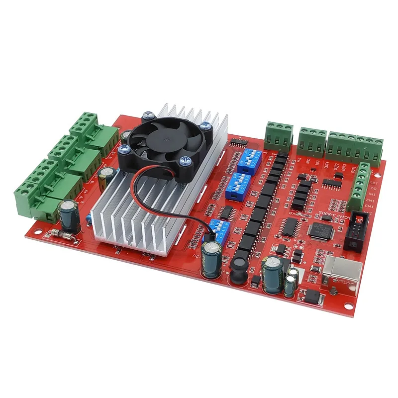 Коммутационная плата с вентилятором MACH3 CNC USB 100 кГц 3 оси интерфейс драйвер motion контроллер драйвер платы