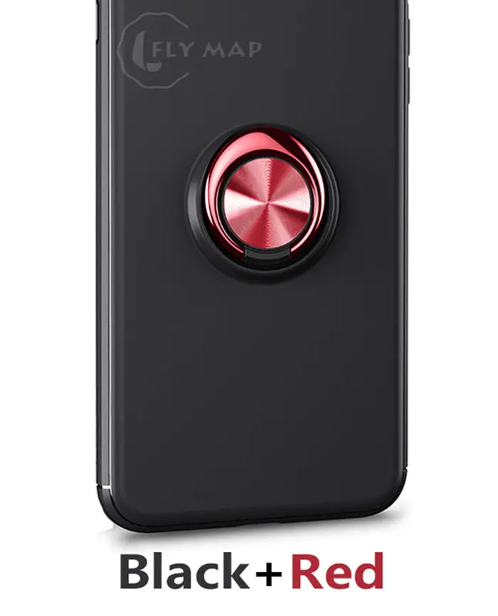 Black Red Soft Silicone Case for Samsung Galaxy A6 A600FN Invisible Bracket Phone Cover A 6 SM-A600FN SM-A600FN/ds SM A600FN/ds Capa - Цвет: Black Red