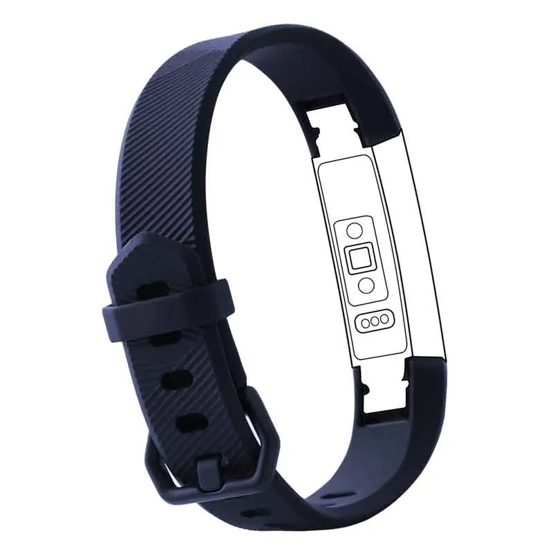 Deep Blue Силиконовый браслет Correa Для Fitbit Alta HR Фитнес браслет ремешок для Fit bit Alta спортивный ремешок для наручных часов умные Сменные аксессуары - Цвет: Deep Blue
