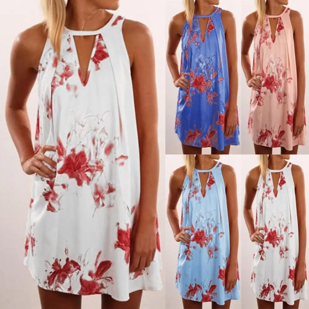 Fashion summer Dress Women Floral Printed Boho Beach Sundress Ladies Sexy Off Shoulder Casual Party Dresses Vestidos LD | Женская одежда