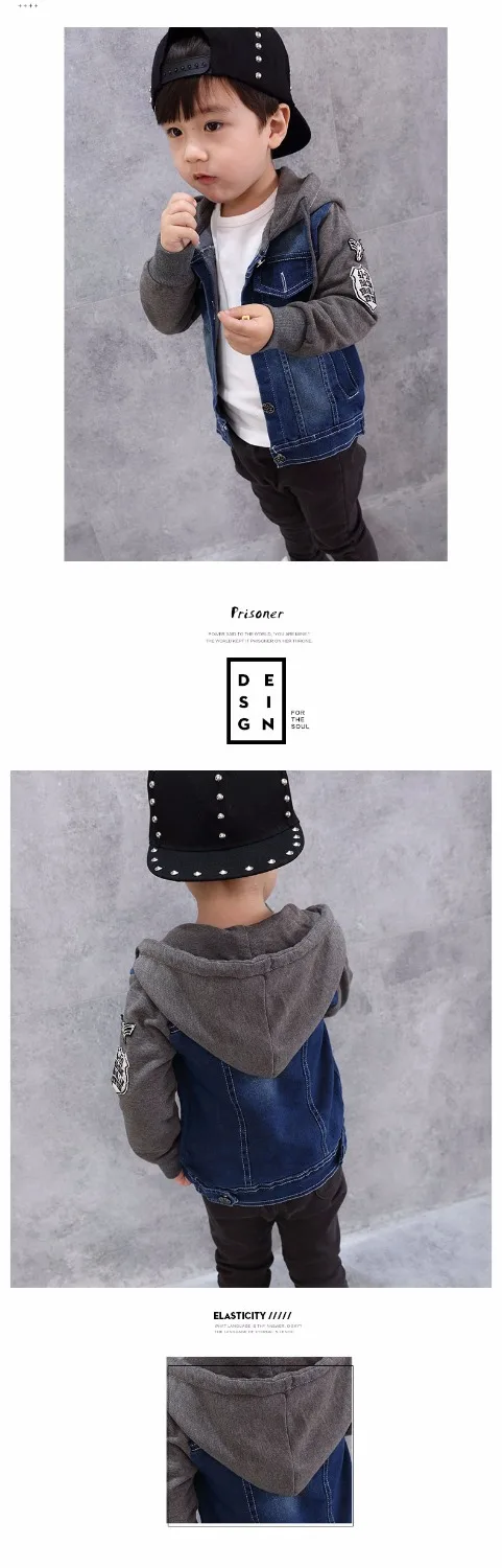 JENYA/Новинка сезон весна-осень джинсовая куртка для мальчиков джинсовое пальто с