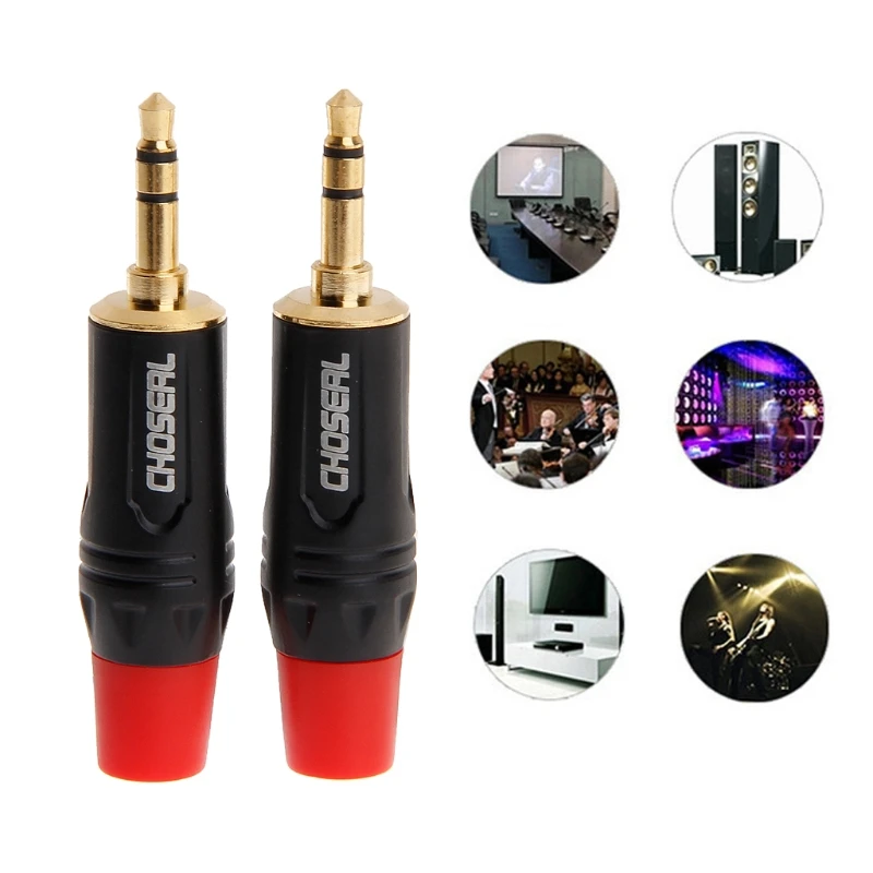 2 шт. 3 5 мм микрофон разъем аудио стерео штекер покрытием Динамик Plug | Обустройство