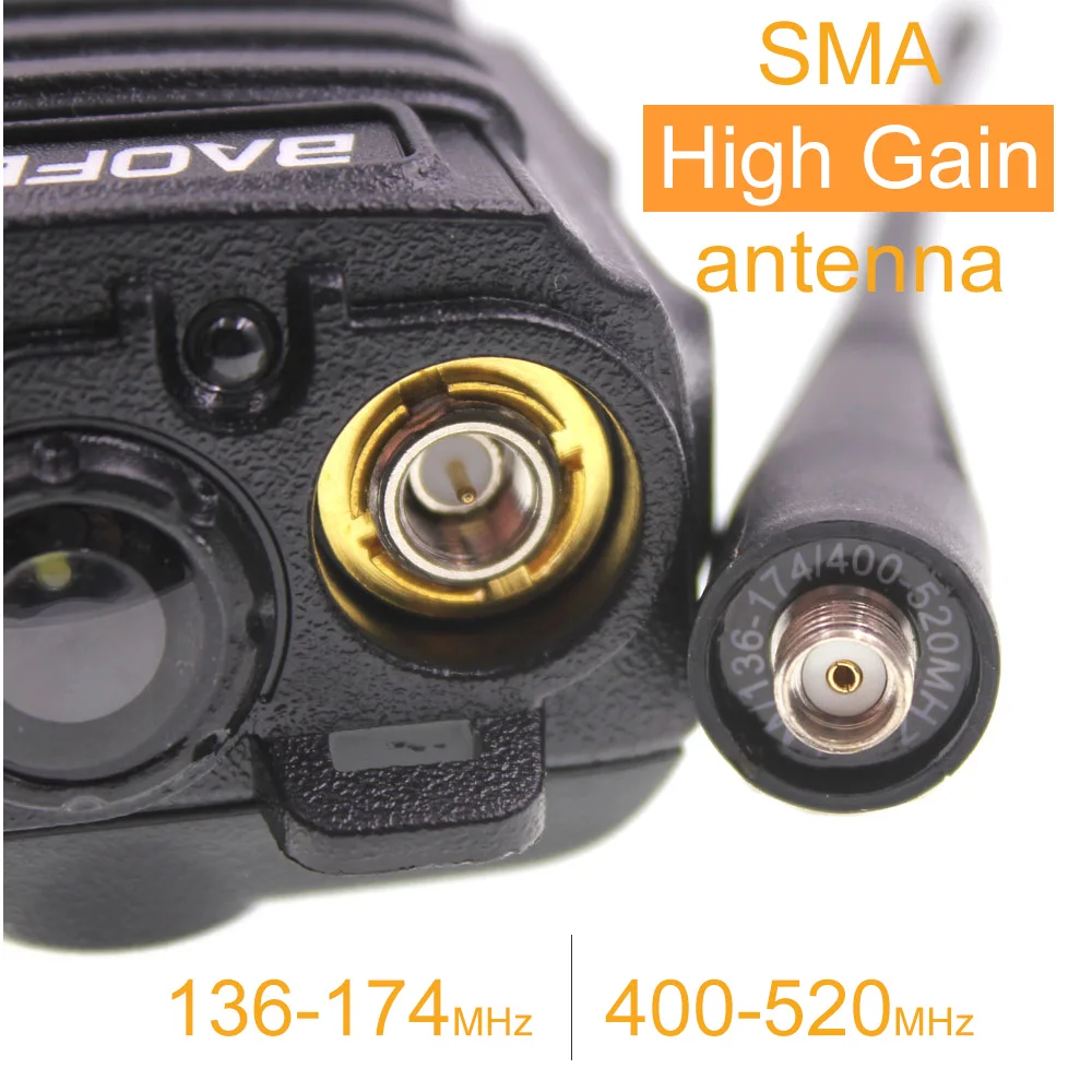 Baofeng UV 9R рация 2200 мАч IP67 Водонепроницаемый 136 174/400 520 МГц двухдиапазонный двойной