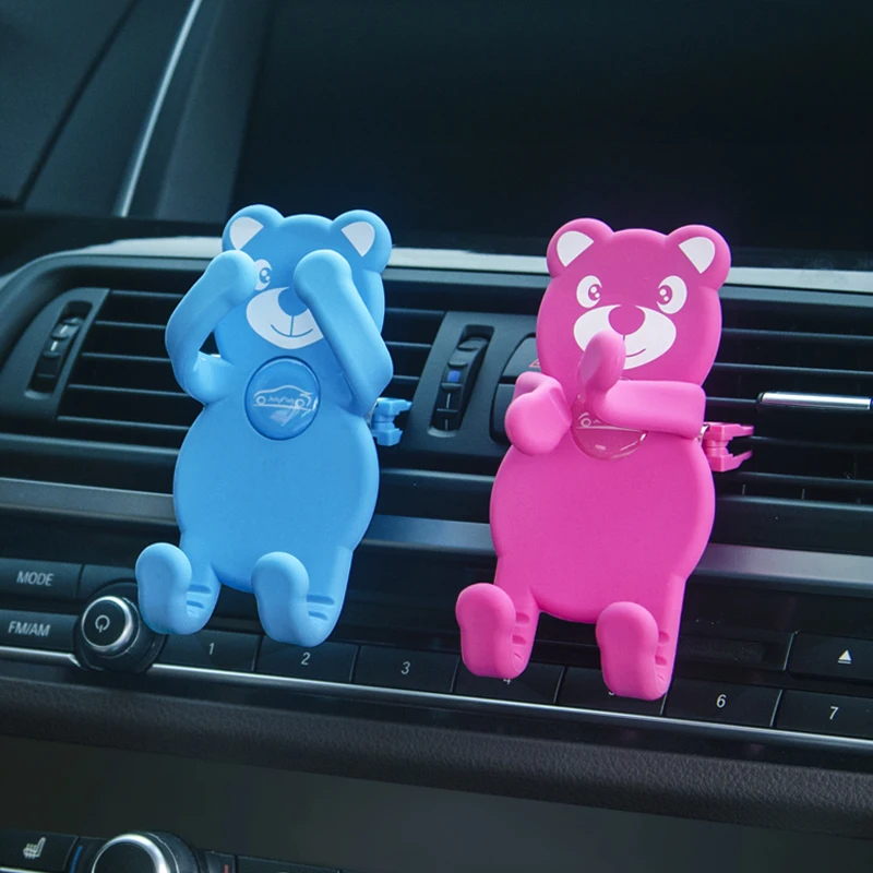 Cartoon vehicle mounted mobile phone support multifunctional air outlet seat creative | Автомобили и мотоциклы