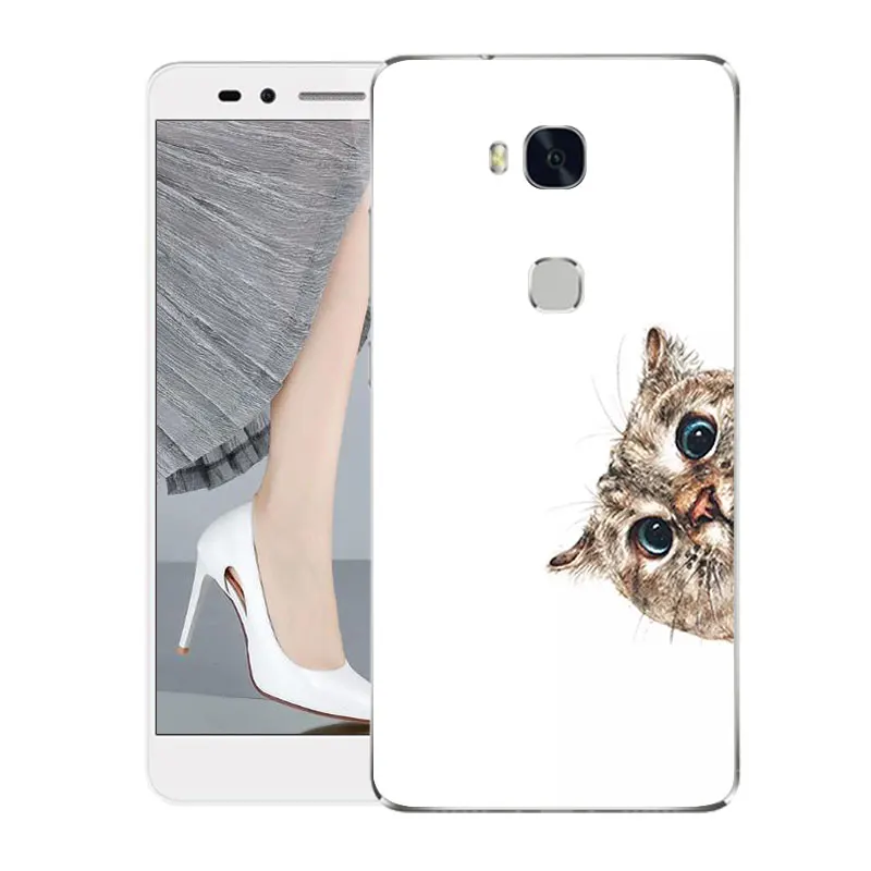 Чехол для Huawei Honor 5X модный прозрачный чехол из ТПУ 5X5 X X5 GR5 силиконовый мягкий