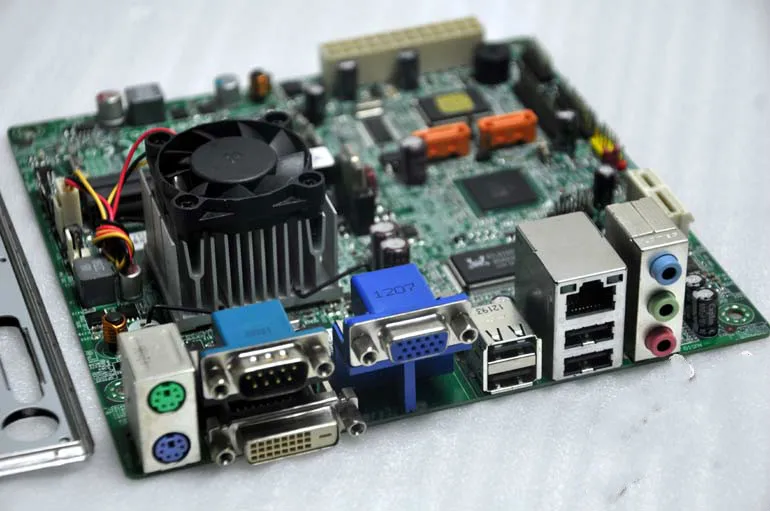 

Used, ITX small motherboard Atom D2500 true dual-core small machine engraving machine cash register cash regist,100% tested good