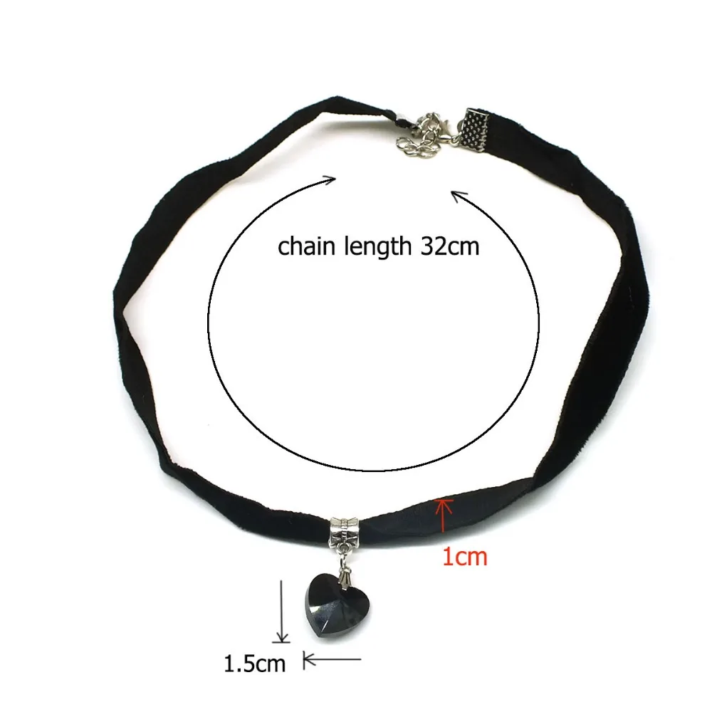 Женский набор ожерелий ZOEBER черный кружевной из кожаного чокера с татуировкой 10