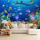 Пользовательские фотообои любого размера 3D мечта подводный мир рыба фото настенная ткань дети спальня фон настенные картины