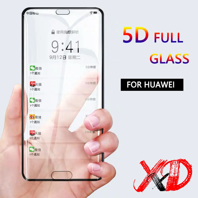 5D полное покрытие из закаленного стекла для huawei MATE 20 lite 10 pro стекло P20 P10 Pro Plus