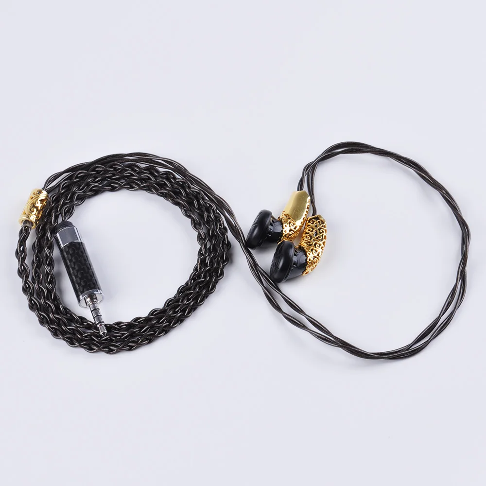 AK K's LHF In Ear Hi-Fi наушники вкладыши с плоской головкой затычки для ушей DJ наушники-вкладыши с покрытием в виде ракушки с посеребренным кабелем