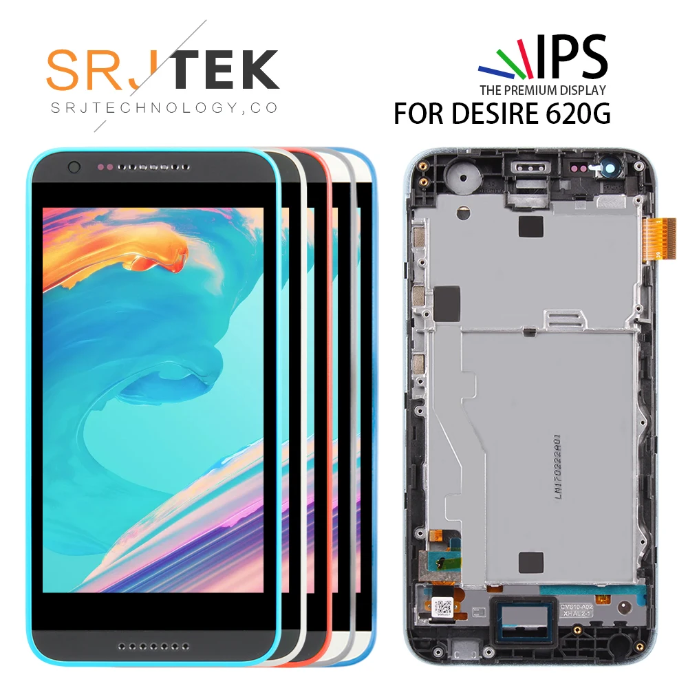 Оригинальный Для htc Desire 620G lcd сенсорный экран с рамкой для дисплей дигитайзер