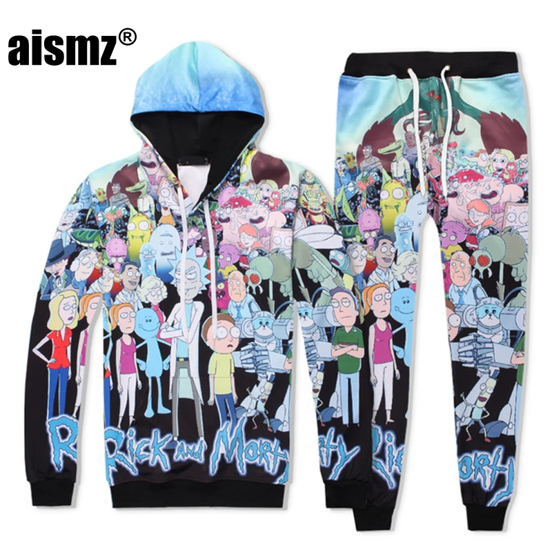 Aismz/новый осенний модный спортивный костюм с 3D принтом для мужчин и женщин